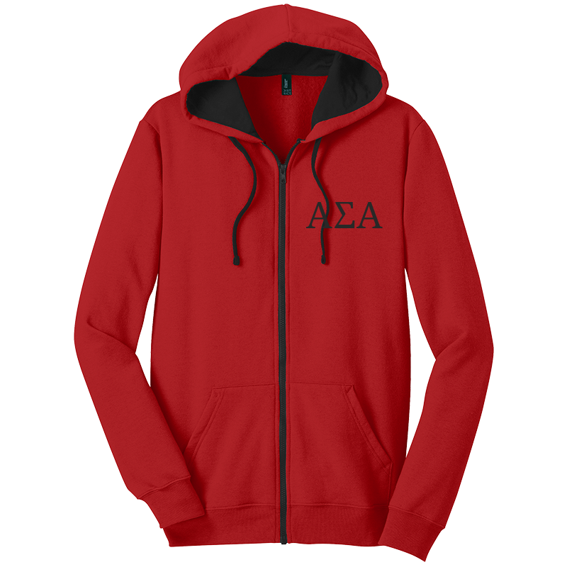 Alpha Sigma Alpha Zip-Up Hooded Sweatshirts