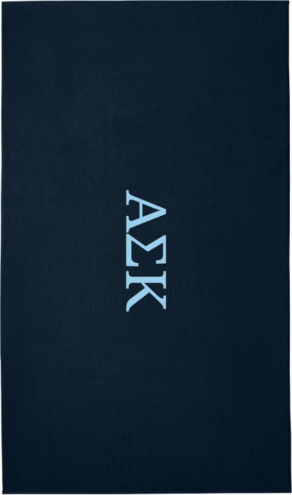 Alpha Sigma Kappa Lettered Beach Towels