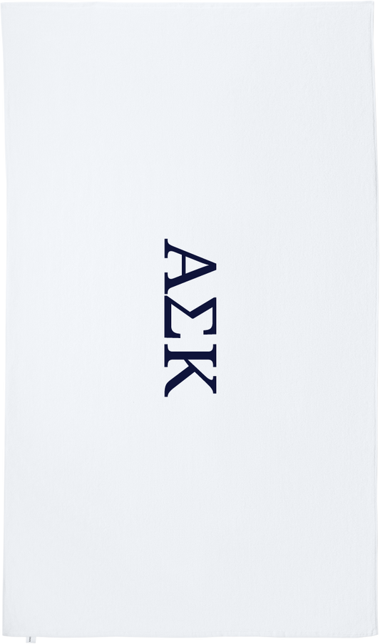 Alpha Sigma Kappa Lettered Beach Towels