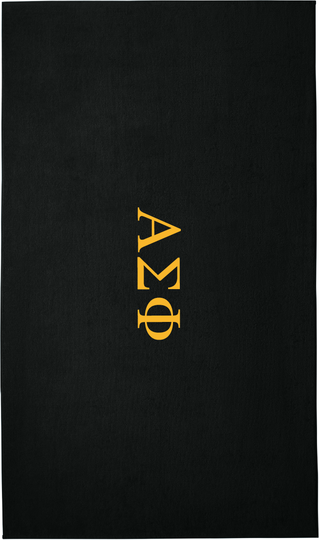 Alpha Sigma Phi Lettered Beach Towels