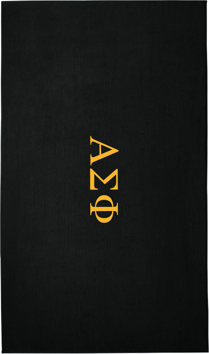 Alpha Sigma Phi Lettered Beach Towels