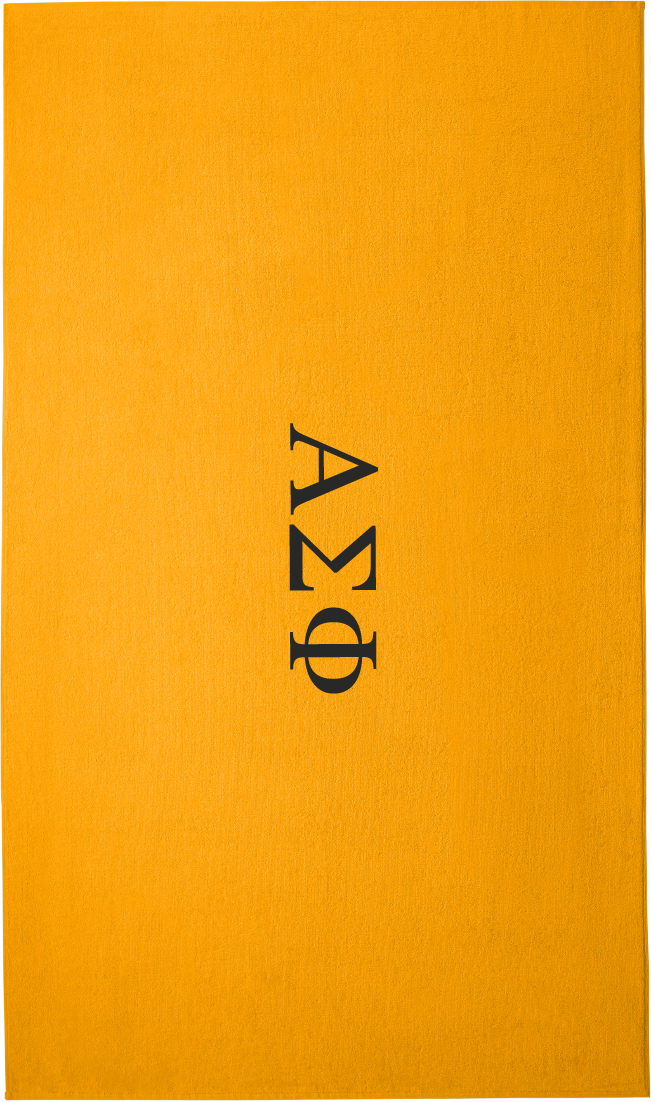 Alpha Sigma Phi Lettered Beach Towels