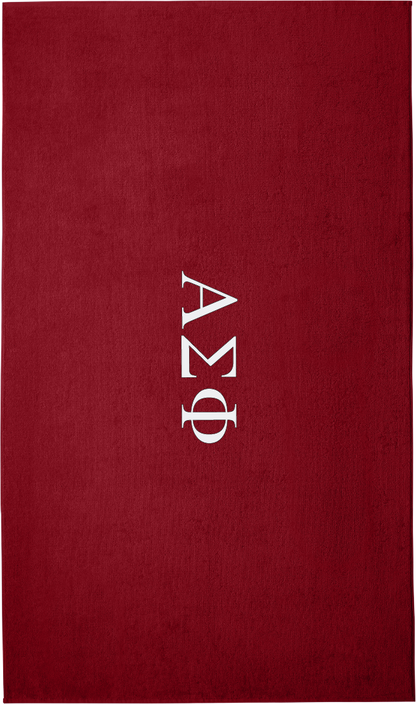 Alpha Sigma Phi Lettered Beach Towels