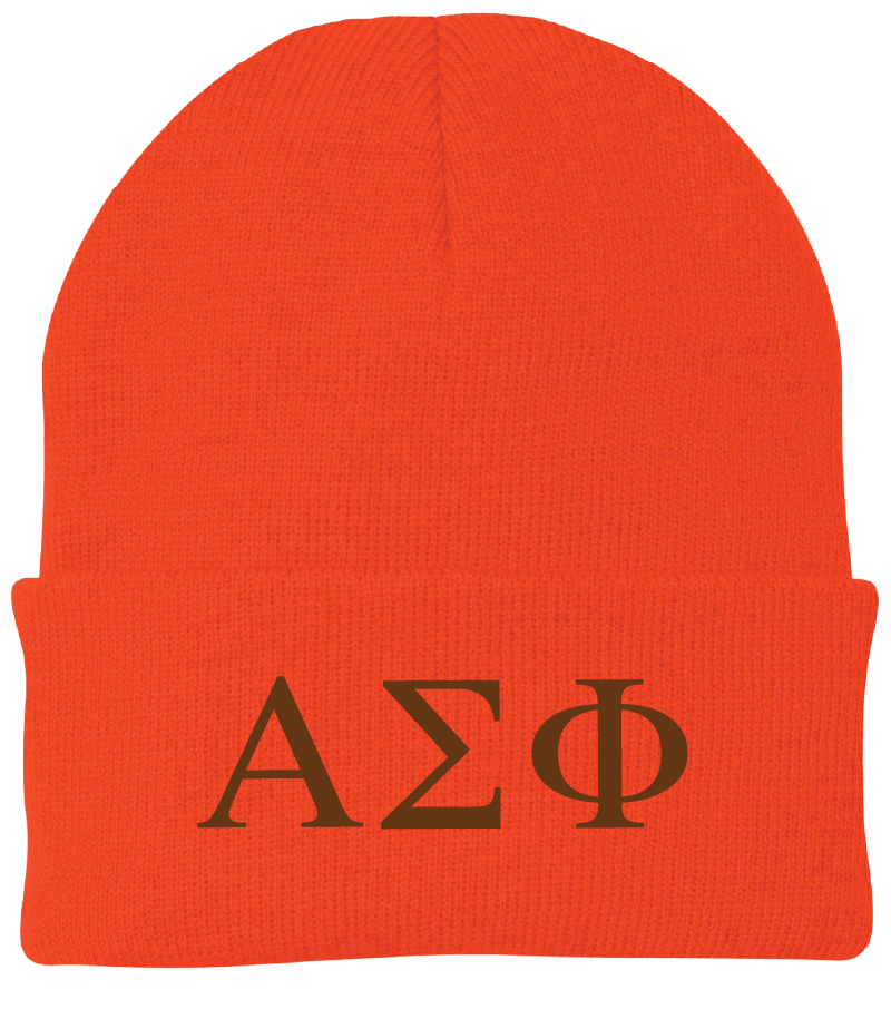 Alpha Sigma Phi Lettered Beanies