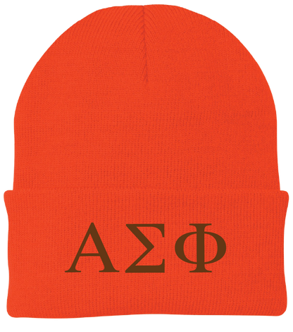 Alpha Sigma Phi Lettered Beanies