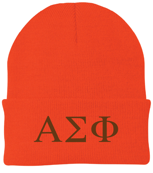 Alpha Sigma Phi Lettered Beanies