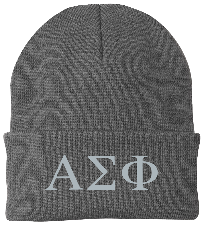 Alpha Sigma Phi Lettered Beanies