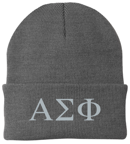 Alpha Sigma Phi Lettered Beanies