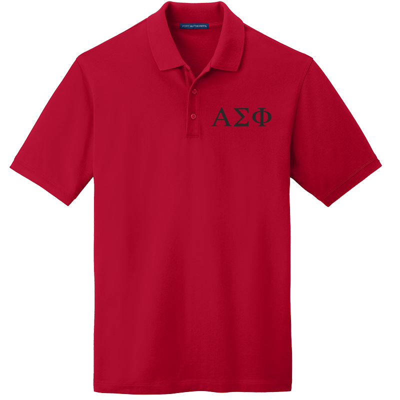 Alpha Sigma Phi Men's Embroidered Polo Shirt