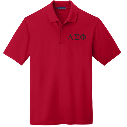 Alpha Sigma Phi Men's Embroidered Polo Shirt