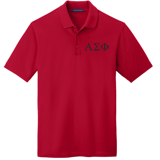 Alpha Sigma Phi Men's Embroidered Polo Shirt