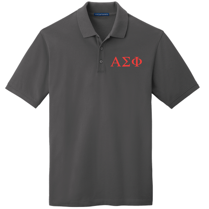 Alpha Sigma Phi Men's Embroidered Polo Shirt