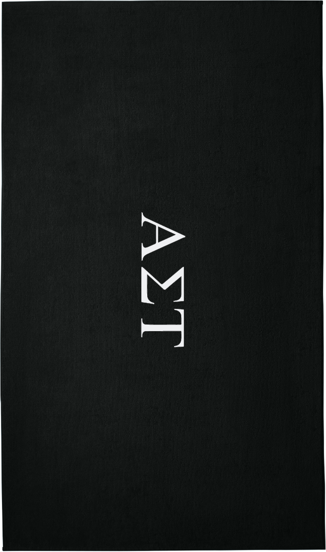 Alpha Sigma Tau Lettered Beach Towels
