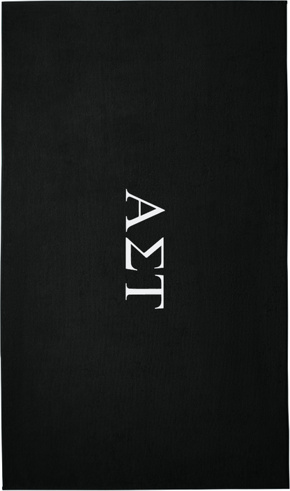 Alpha Sigma Tau Lettered Beach Towels