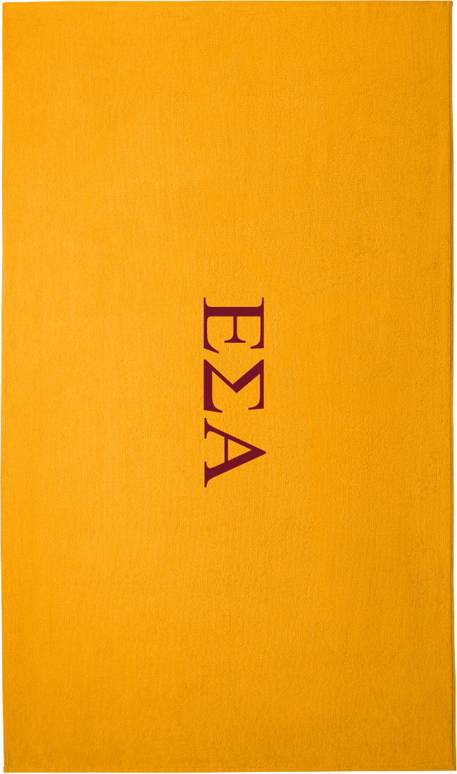 Epsilon Sigma Alpha Lettered Beach Towels