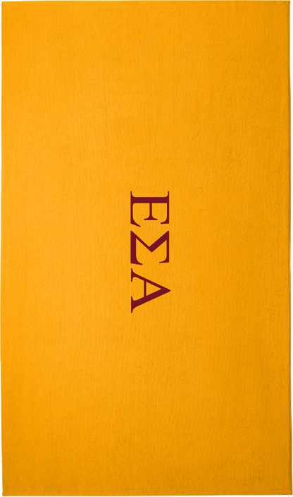 Epsilon Sigma Alpha Lettered Beach Towels