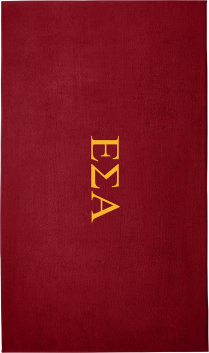 Epsilon Sigma Alpha Lettered Beach Towels