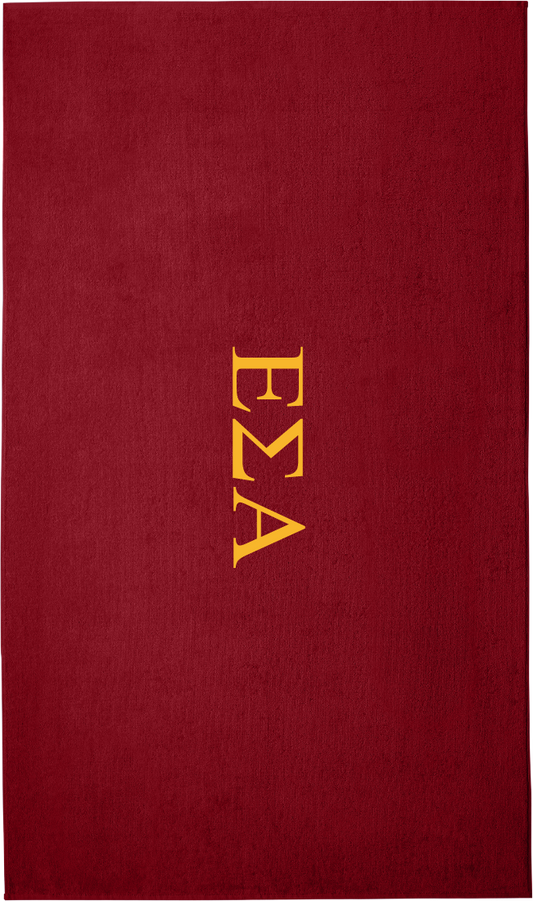 Epsilon Sigma Alpha Lettered Beach Towels