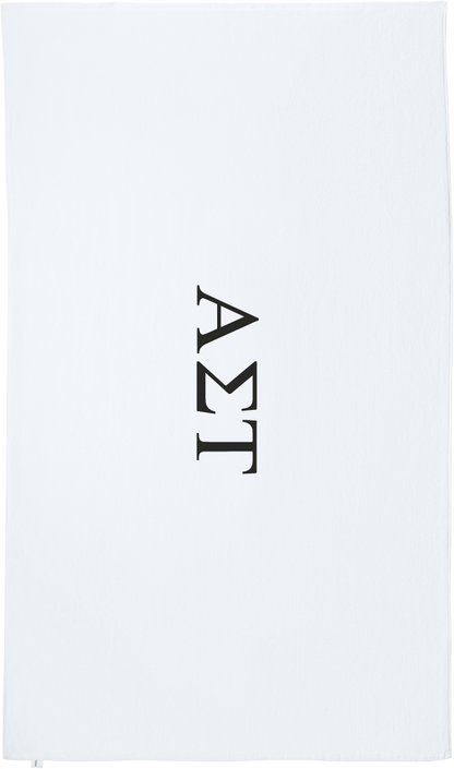 Alpha Sigma Tau Lettered Beach Towels