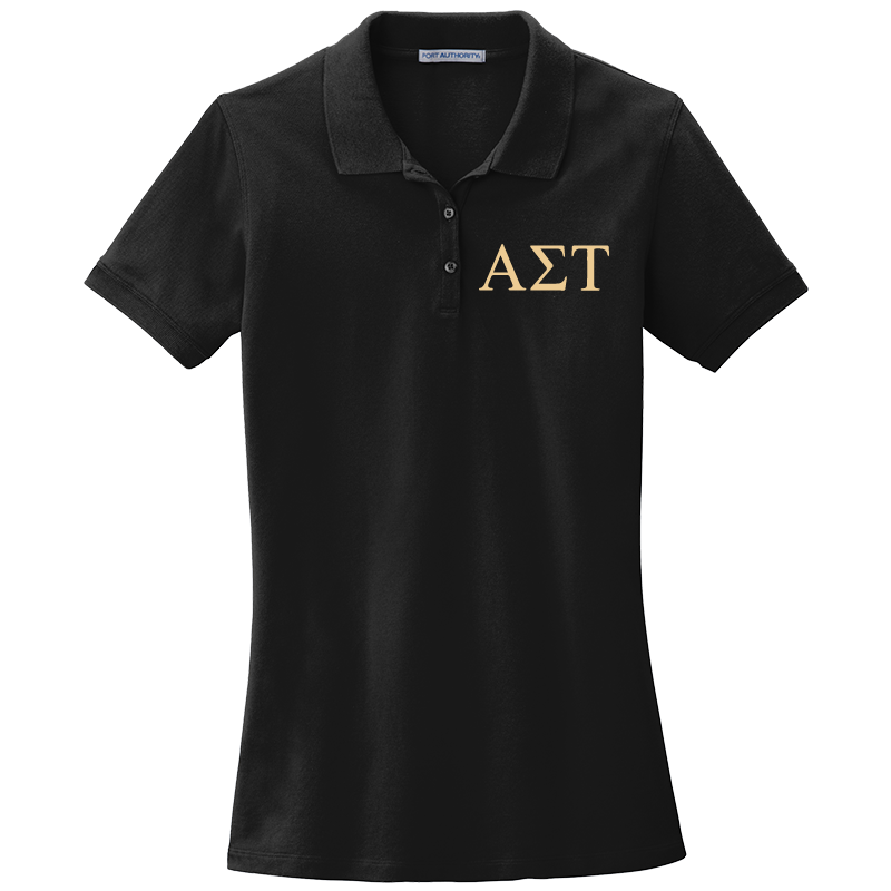 Alpha Sigma Tau Ladies' Embroidered Polo Shirt