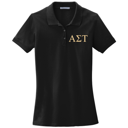 Alpha Sigma Tau Ladies' Embroidered Polo Shirt