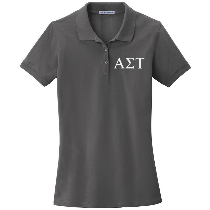 Alpha Sigma Tau Ladies' Embroidered Polo Shirt