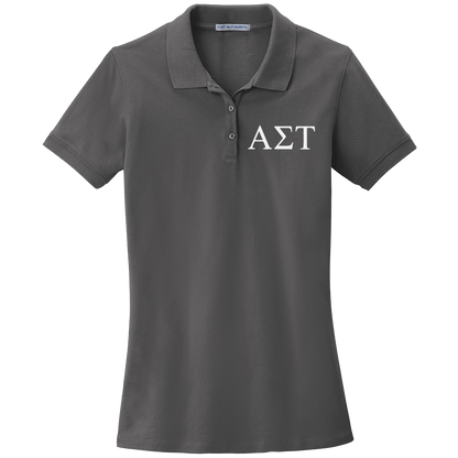 Alpha Sigma Tau Ladies' Embroidered Polo Shirt