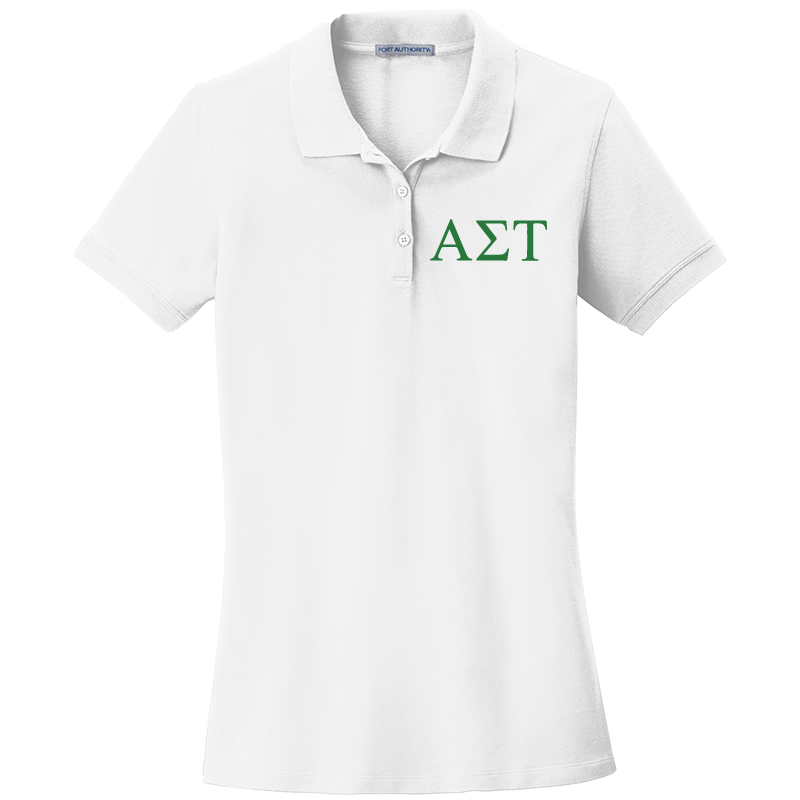 Alpha Sigma Tau Ladies' Embroidered Polo Shirt