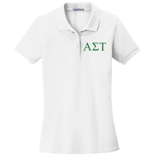 Alpha Sigma Tau Ladies' Embroidered Polo Shirt