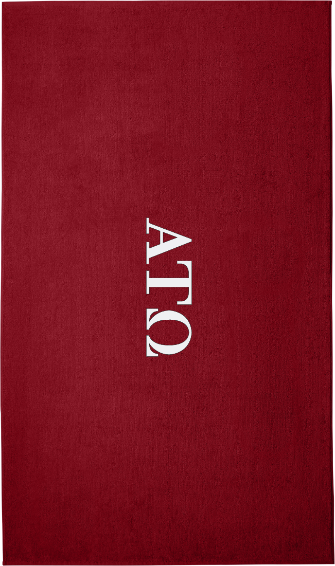 Alpha Tau Omega Lettered Beach Towels