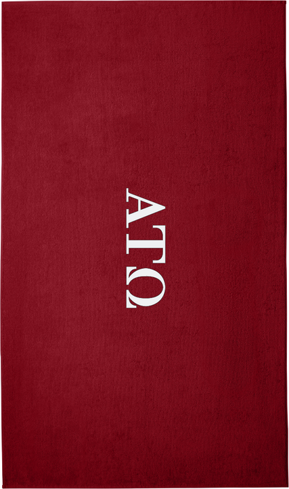 Alpha Tau Omega Lettered Beach Towels