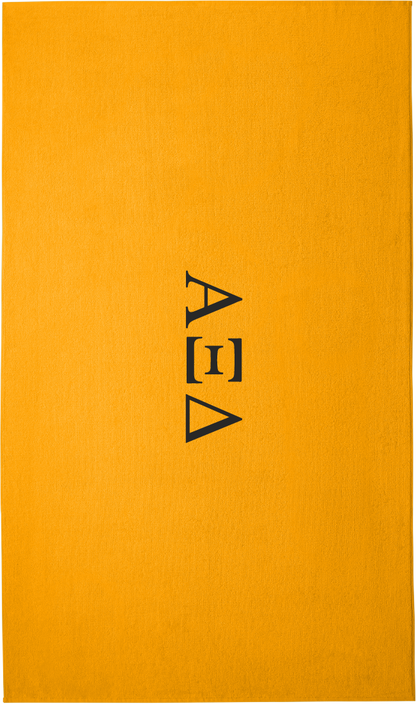 Alpha Xi Delta Lettered Beach Towels