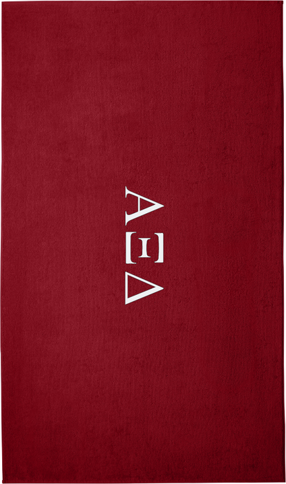 Alpha Xi Delta Lettered Beach Towels