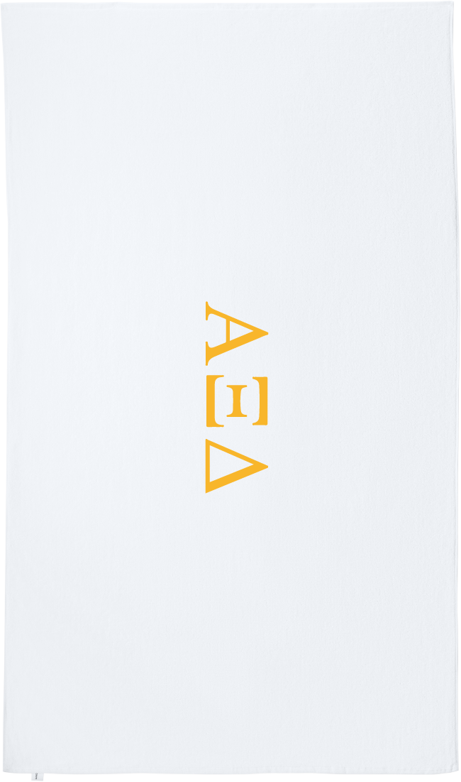 Alpha Xi Delta Lettered Beach Towels