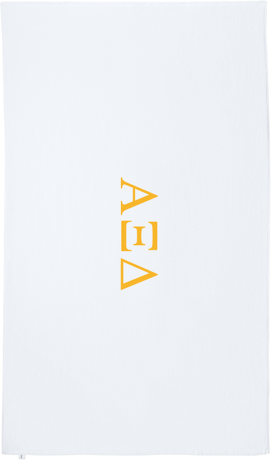 Alpha Xi Delta Lettered Beach Towels