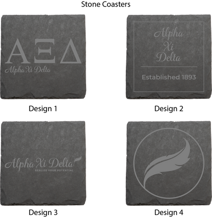 Alpha Xi Delta Stone Coasters - 4-Pack