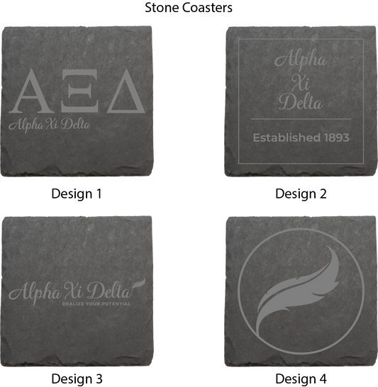 Alpha Xi Delta Stone Coasters - 4-Pack