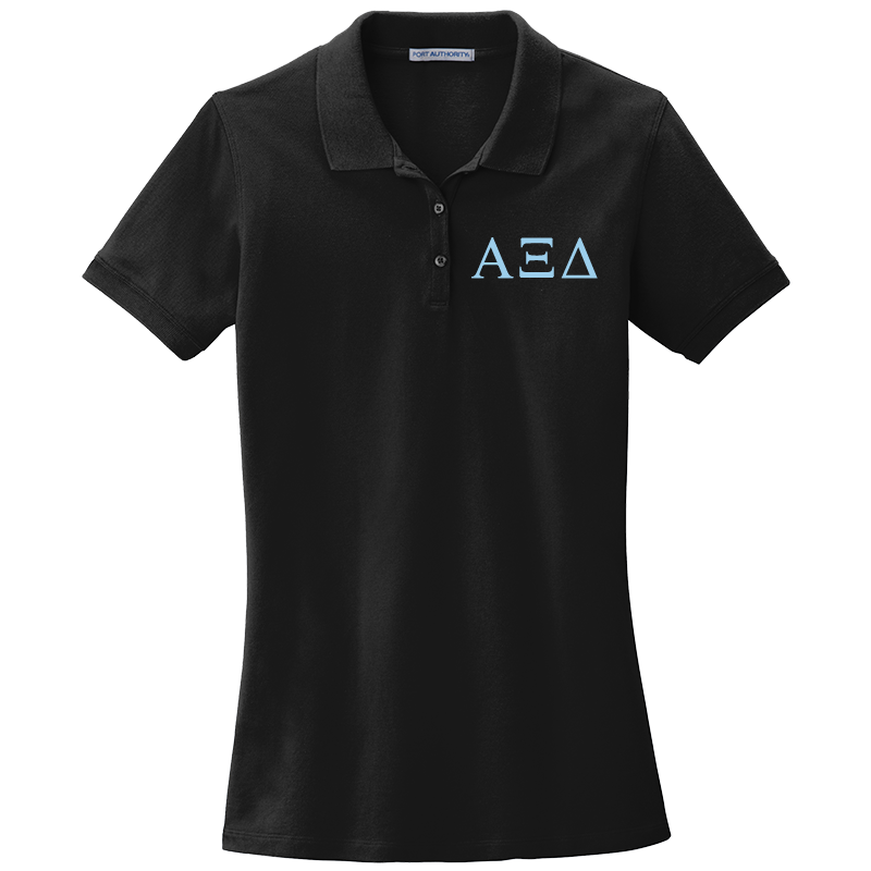 Alpha Xi Delta Ladies' Embroidered Polo Shirt