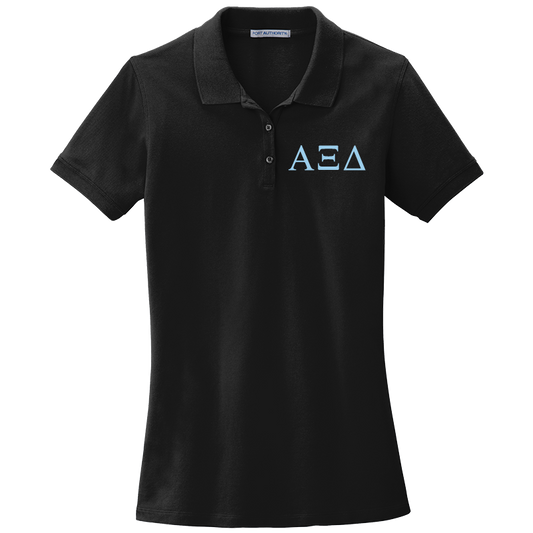 Alpha Xi Delta Ladies' Embroidered Polo Shirt