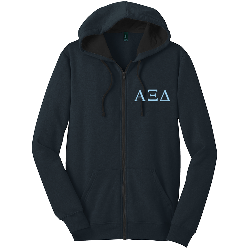 Alpha Xi Delta Zip-Up Hooded Sweatshirts