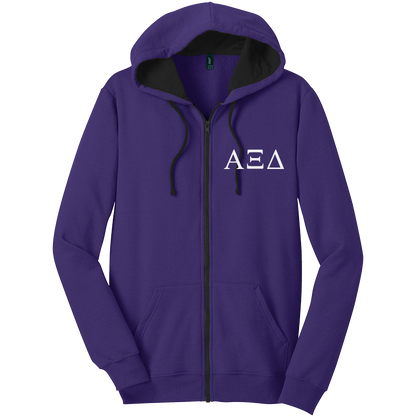 Alpha Xi Delta Zip-Up Hooded Sweatshirts