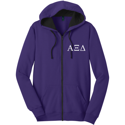 Alpha Xi Delta Zip-Up Hooded Sweatshirts