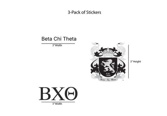 Beta Chi Theta Stickers