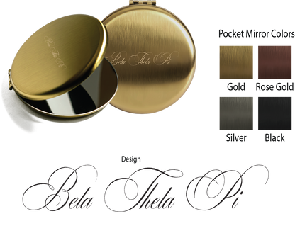 Beta Theta Pi Script Pocket Mirrors