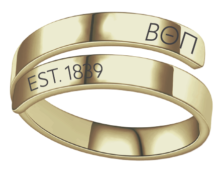 Beta Theta Pi Year and Letters Rings