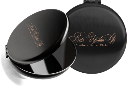 Beta Upsilon Chi Script Pocket Mirrors