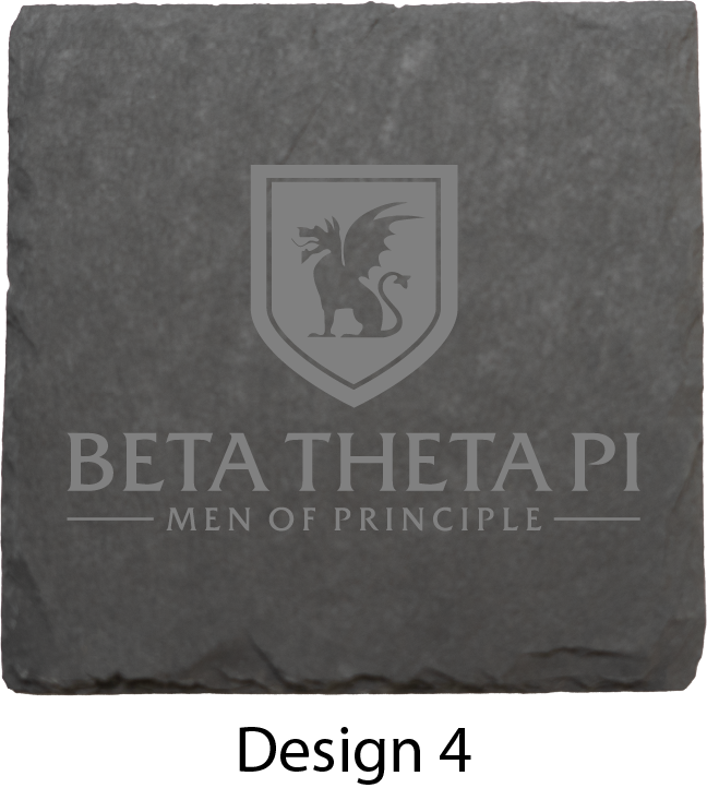 Beta Theta Pi Stone Coasters - 4-Pack