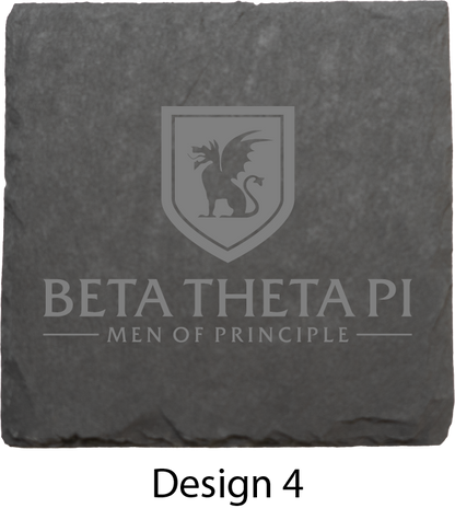 Beta Theta Pi Stone Coasters - 4-Pack