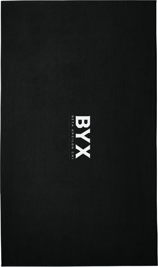 Beta Upsilon Chi Lettered Beach Towels