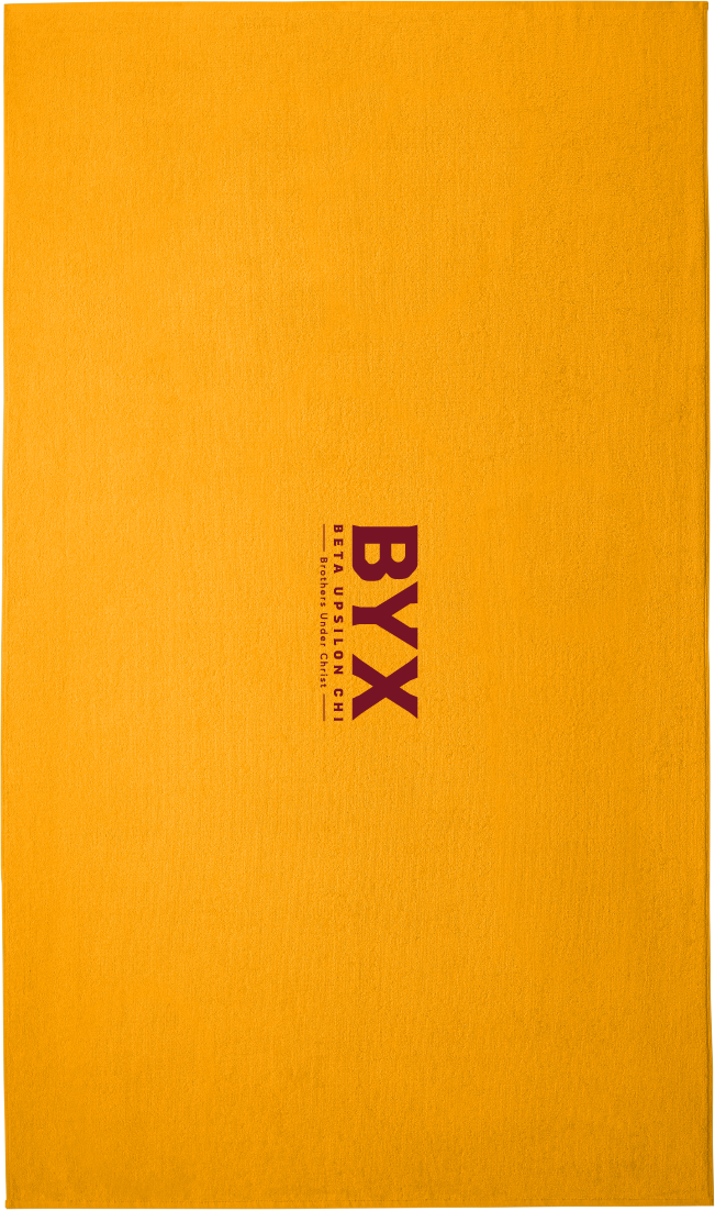 Beta Upsilon Chi Lettered Beach Towels